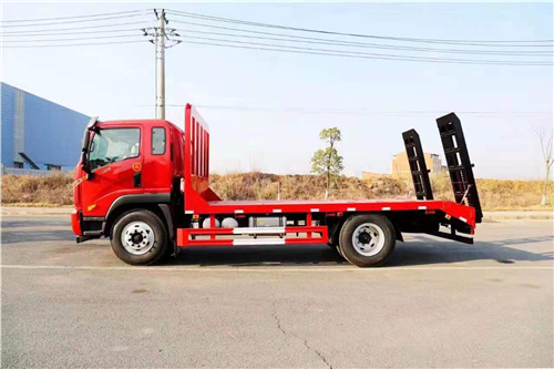 大運平板運輸車 國六挖機平板運輸車多少錢