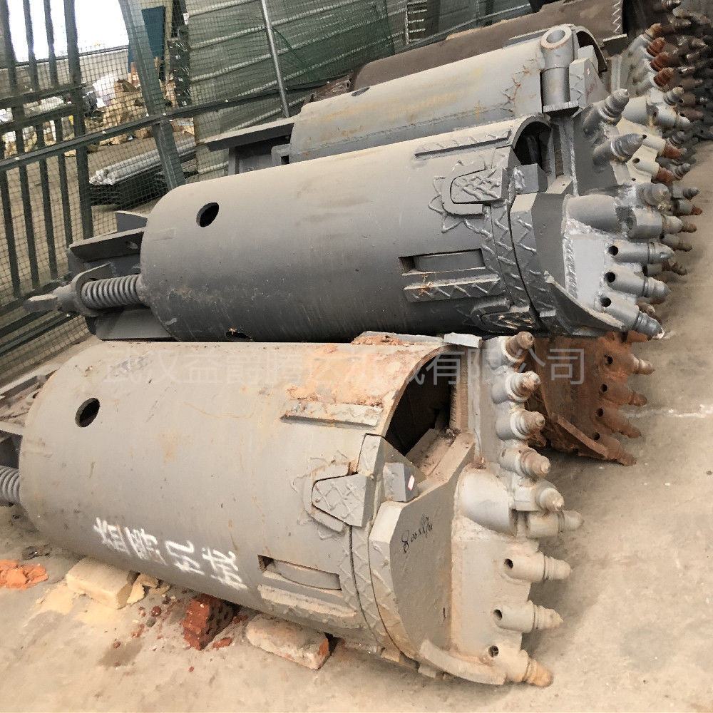 旋挖鉆機 800雙底撈沙斗1米 1.2米截齒撈沙斗 旋挖配件 撈沙斗