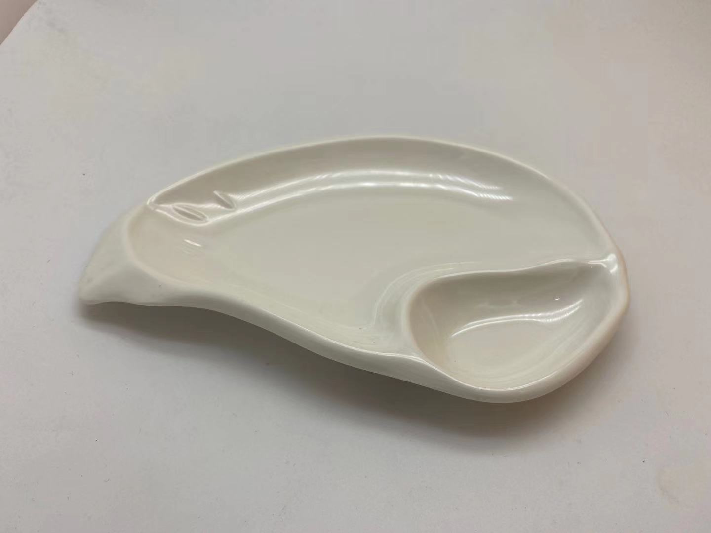 上海壹粵炒田螺米粉密胺餐具盤，仿瓷小吃盤餐具批發(fā)