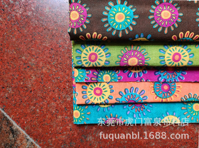 滌棉翠花印花 玩具、手袋、鞋材、制衣用布 東莞滌棉翠花印花