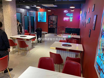 天津火鍋城桌椅定制 燒烤店卡座