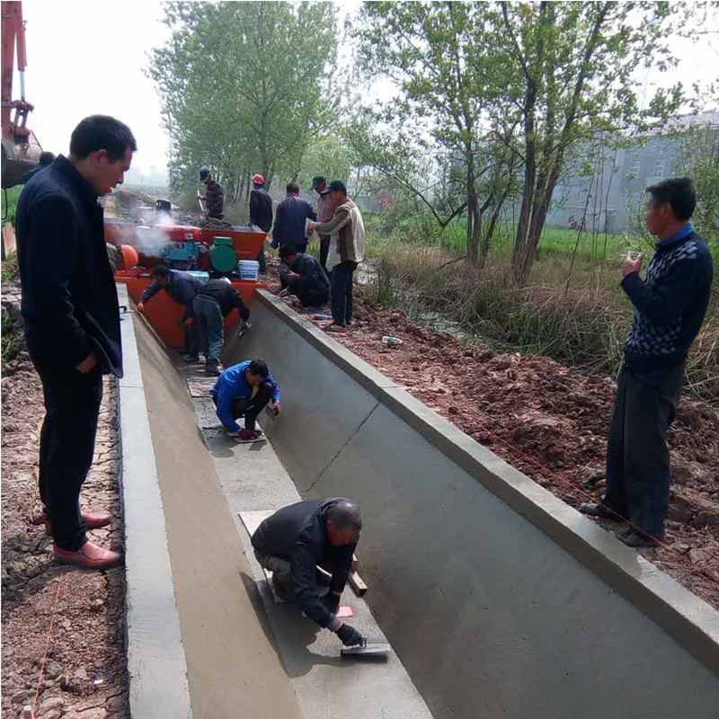 水利全自動u型 馬路兩邊邊溝渠道成型機(jī)