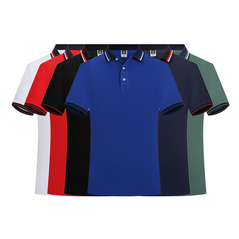 LN21518高彈纖維撞色領(lǐng)POLO衫2021夏季新款辦公室服裝活動(dòng)文化衫定制