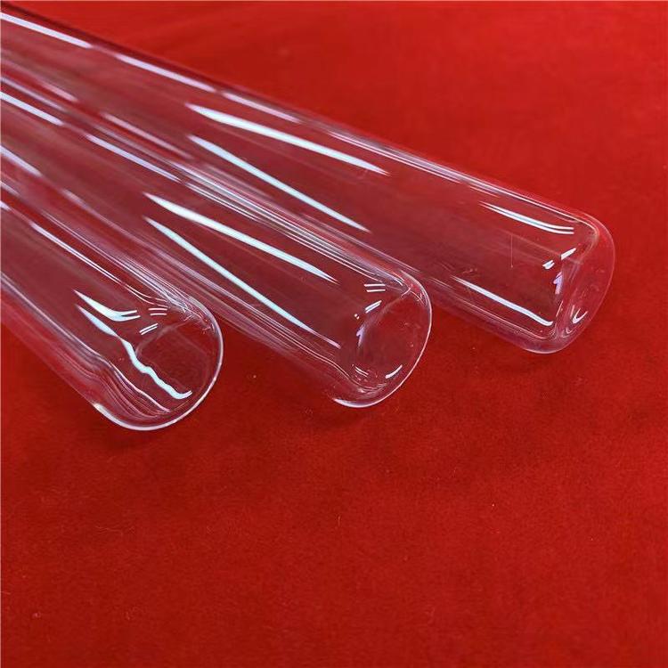 華凌 封平底 透明石英玻璃試管 可定制 耐腐蝕  石英試管
