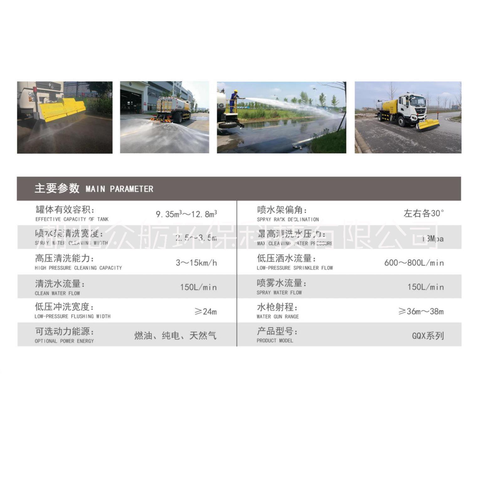 湖北高壓清洗車高壓清洗抑塵灑水智能化