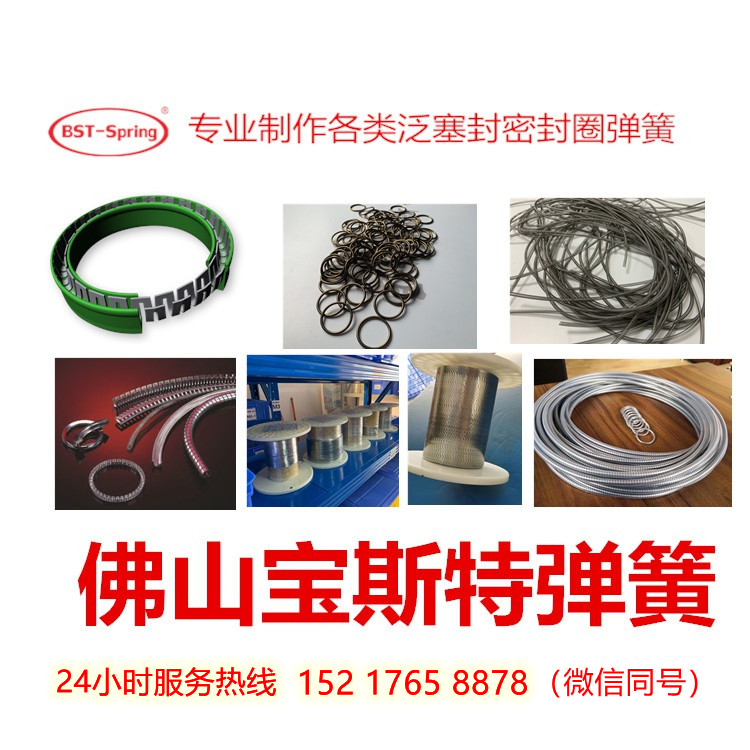 泛塞封 彈簧蓄能油封 聚四氟乙烯PTFE密封圈 耐高溫耐腐蝕 彈簧蓄能油封泛塞封  彈簧蓄能油封泛塞封 O型彈簧 H 廠