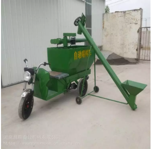 浩博農(nóng)牧豬場電動(dòng)三輪上料車自動(dòng)喂