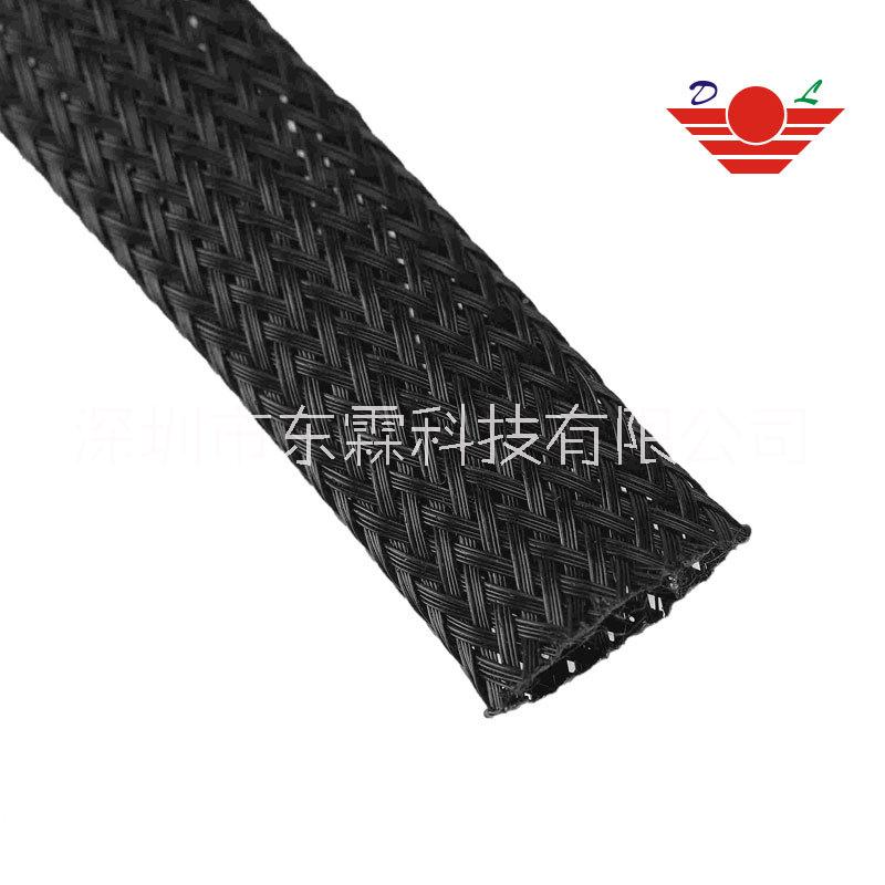 黑色 汽車線束閉口編織網(wǎng)管 UL94VO阻燃 耐磨 拆裝方便  閉口編織網(wǎng)管