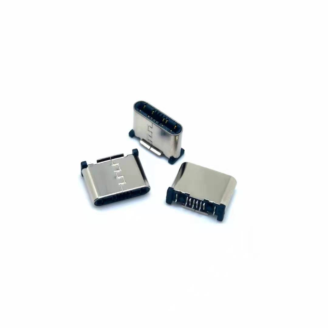 TYPE-C 14P夾板公頭 簡易拉伸款 帶地腳