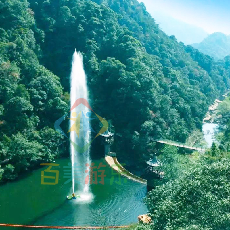 陜西渭南農(nóng)家院中網(wǎng)紅喊泉吶喊聲控喊泉游樂設(shè)備釋放心中的壓力