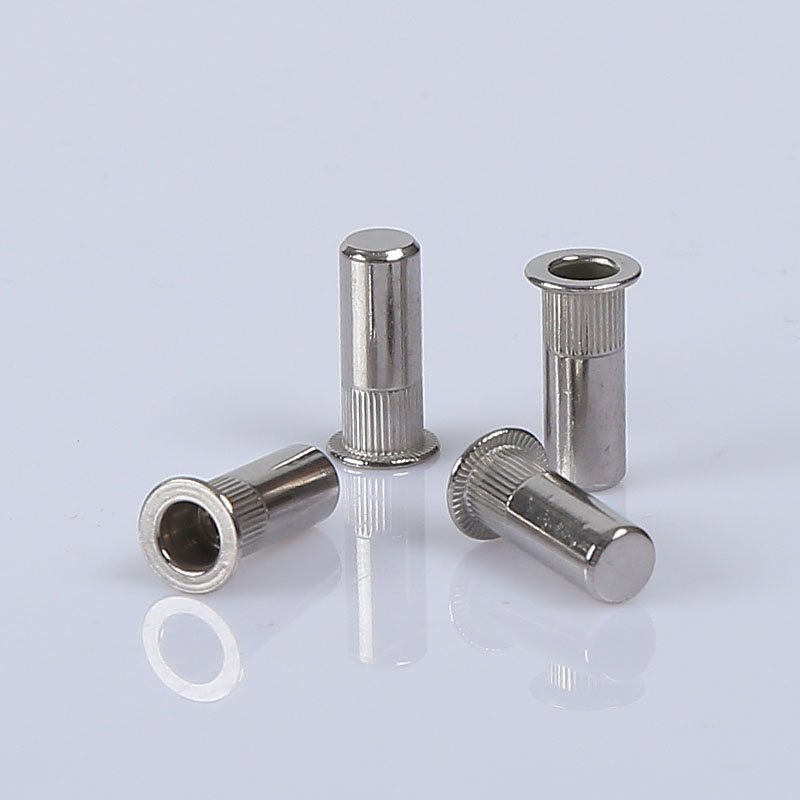 推薦不銹鋼鉚螺母 平頭條紋拉鉚螺母