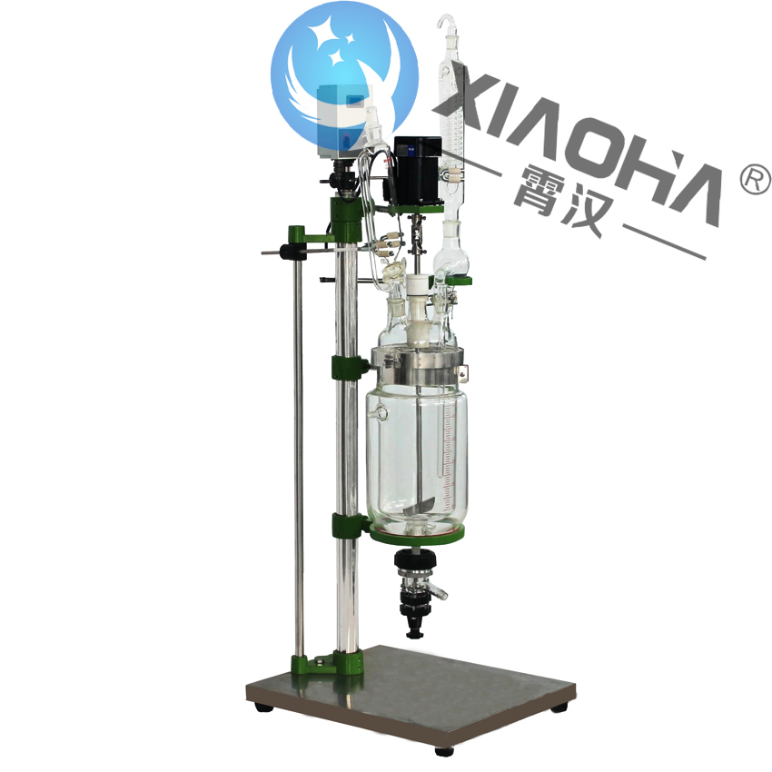 雙層玻璃反應(yīng)釜1-5L 實驗室萃取蒸餾玻璃反應(yīng)器變頻調(diào)速雙層玻璃反應(yīng)釜