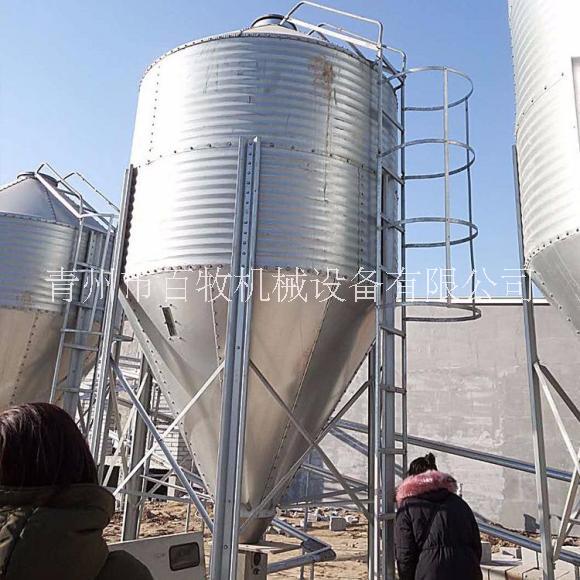 料塔廠家豬舍鍍鋅板飼料塔
