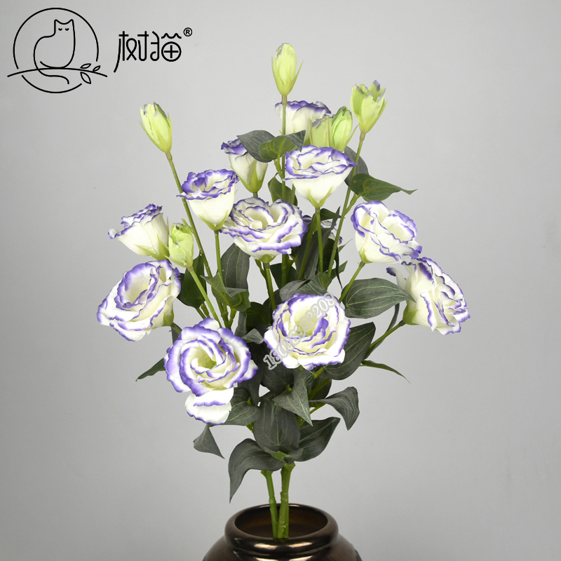 北歐風(fēng)洋桔?；ǚ抡婊ň蛹铱蛷d餐桌布置擺花花藝裝飾塑料假花