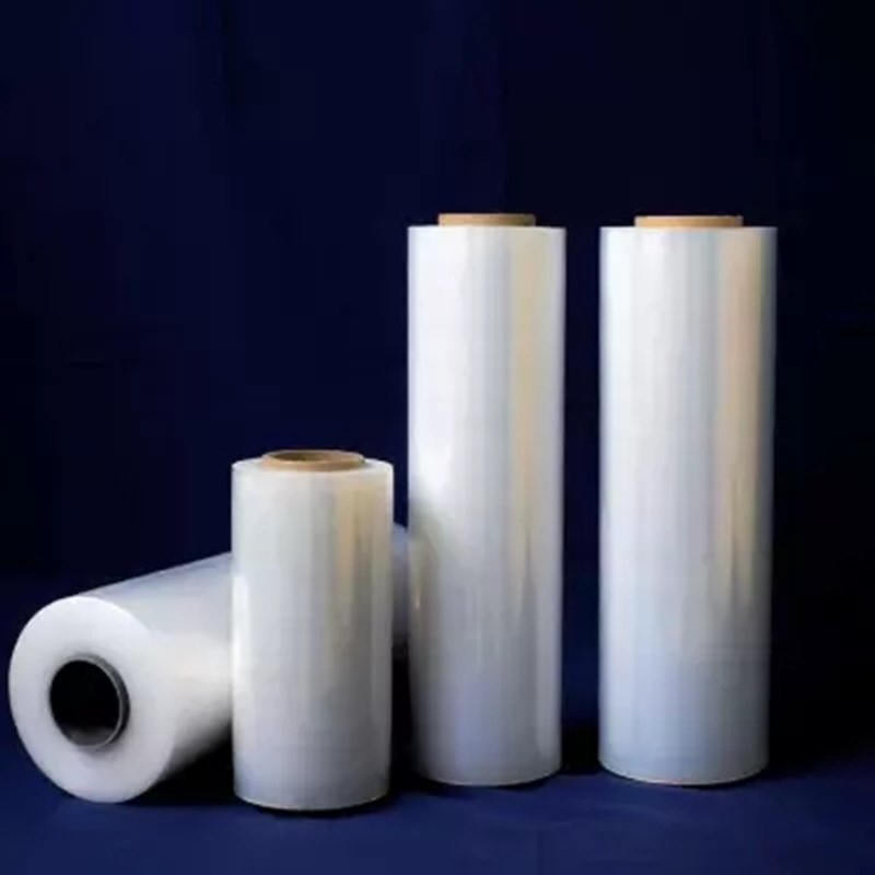 PE拉伸膜纏繞膜工業(yè)透明打包膜 透明工業(yè)PE保鮮膜白色包裝膜