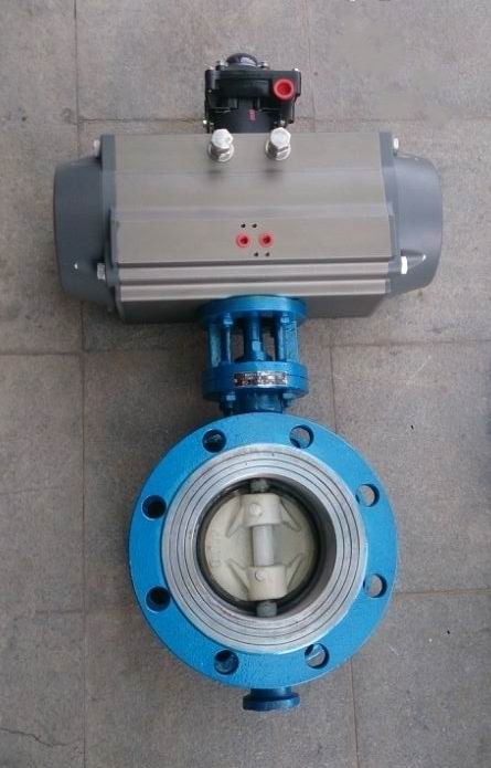 供應氣動硬密封對夾蝶閥