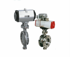 供應氣動硬密封對夾蝶閥