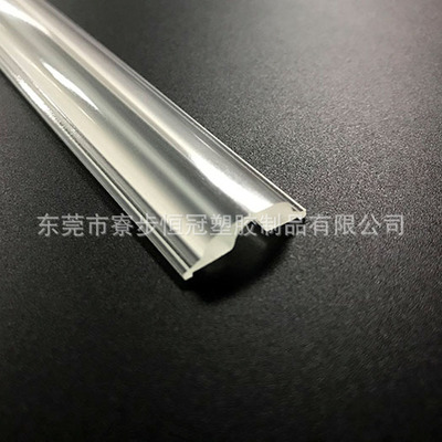 定制擠出PC磨砂透鏡 加工定制pc透明長(zhǎng)條磨砂LED照明透鏡擠塑