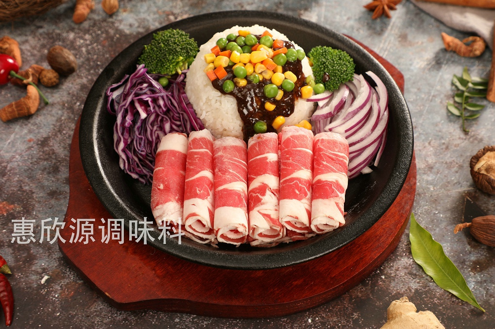 鐵板飯醬料鐵板廚房調(diào)料黑椒醬蒜香醬加盟店同款醬料