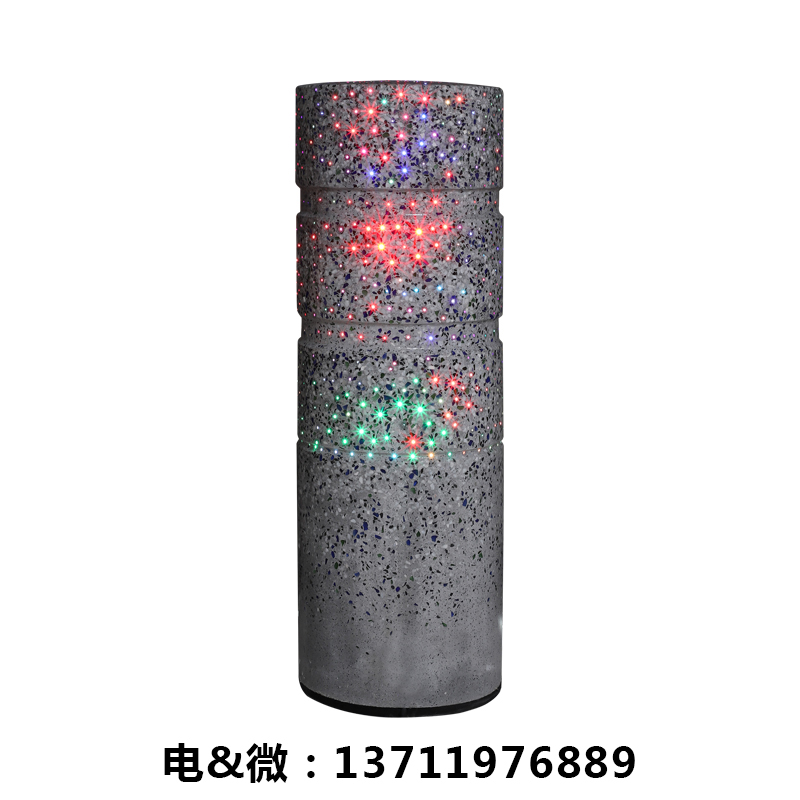 綠霸601商業(yè)區(qū)發(fā)光阻車石柱 擋車石柱 障礙石柱 防撞石柱