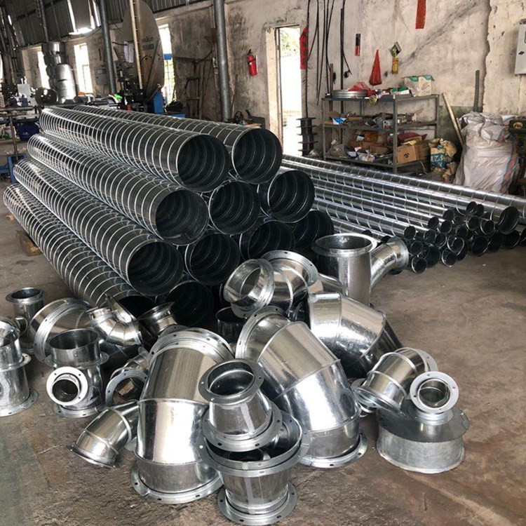 廣東鍍鋅板管道 羅定工業(yè)除塵螺旋通風(fēng)管加工廠