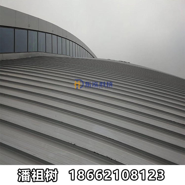 1.2mm厚鋁鎂錳屋面板 65-400型縫合型360°鎖邊鋁鎂錳合金屋面板 屋面金屬瓦