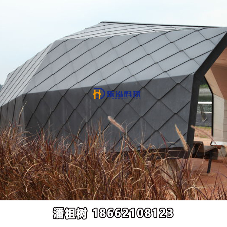 0.7mm厚鋁鎂錳鎖扣板  菱形、方型、魚(yú)鱗型平鎖扣板 適用于任何建筑屋面