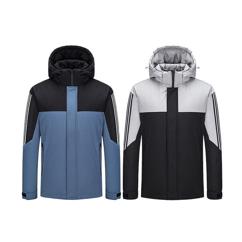 AS20722  花公子加厚拼色羽絨服時尚都市青年羽絨外套2021新款秋冬季保暖