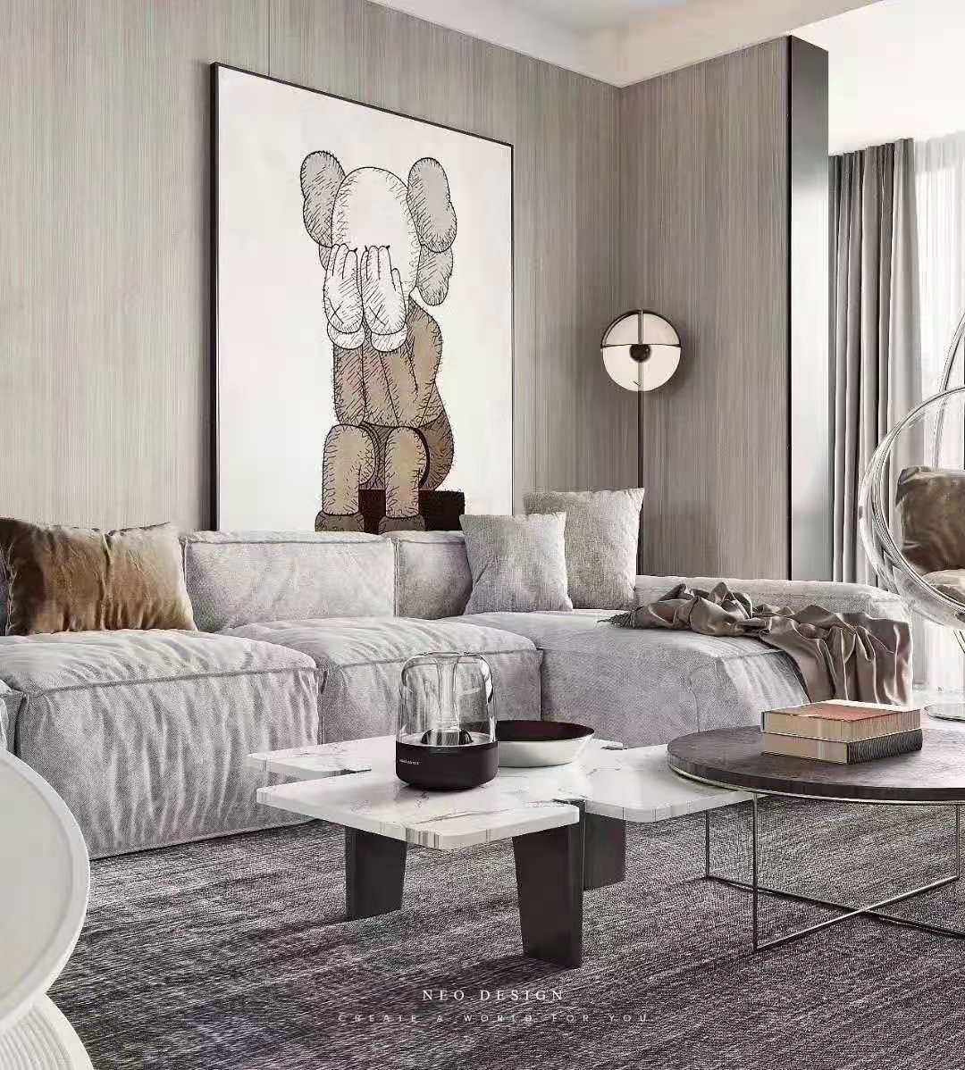 航美門板柜體護墻板同色配套工廠-房地*整樓同色定制哪家好
