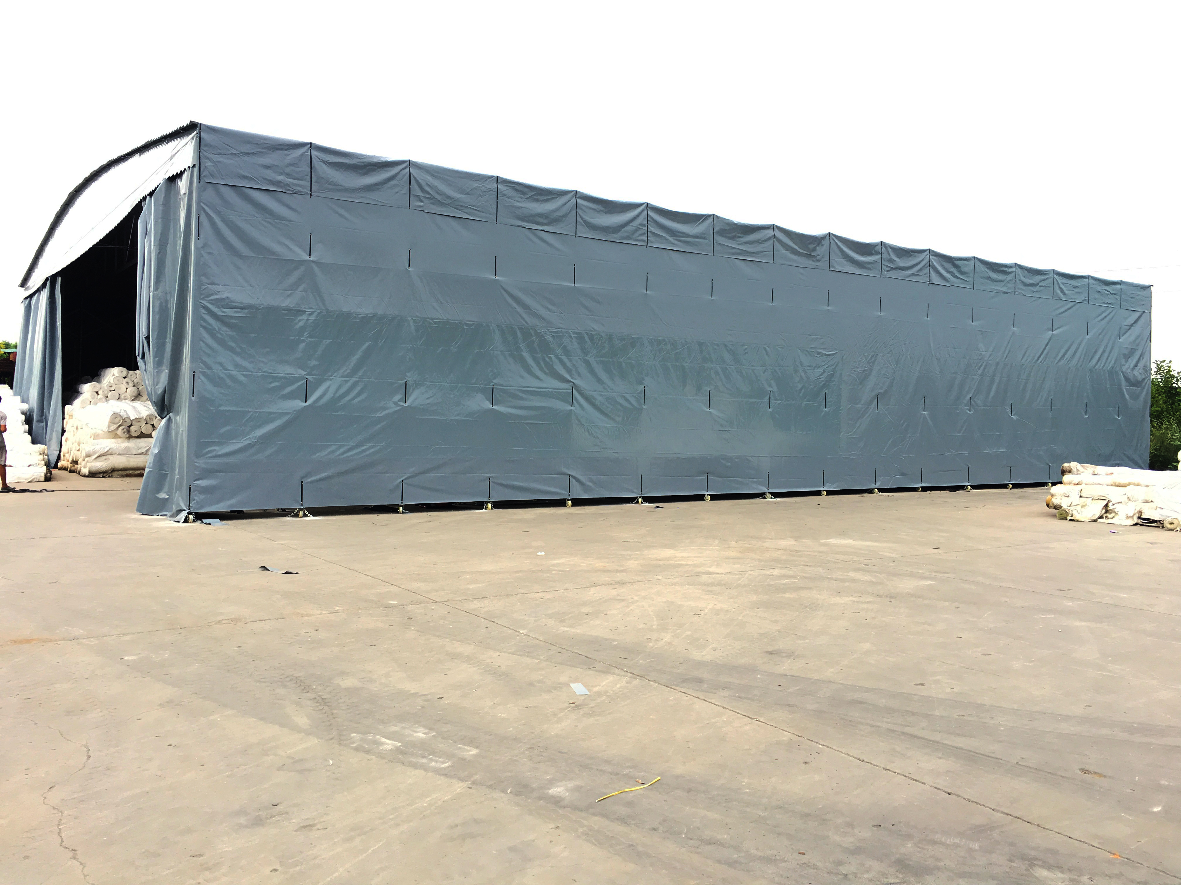 移動推拉雨棚遮陽棚疫情測溫棚 移動推拉雨棚遮陽棚測溫棚