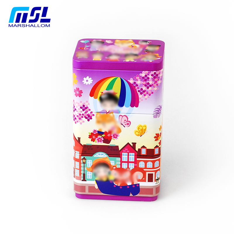 三節(jié)扣底長方罐 多節(jié)茶葉鐵盒 多節(jié)食品包裝鐵盒
