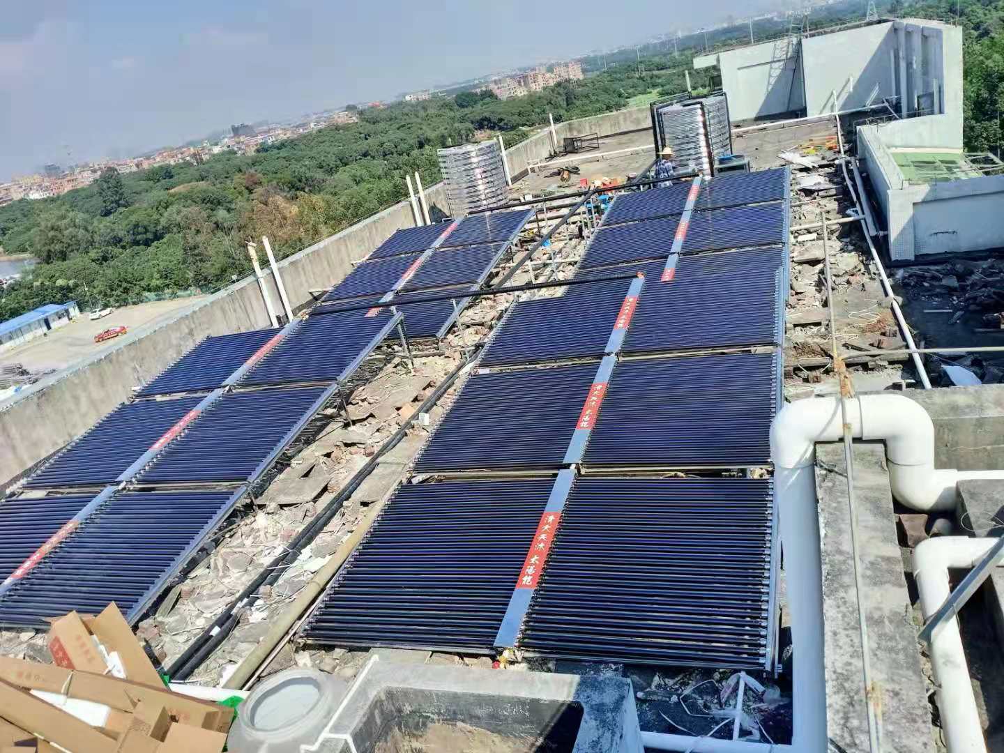 廣州太空能熱水工程施工 工業(yè)熱水工程一站式免費報價