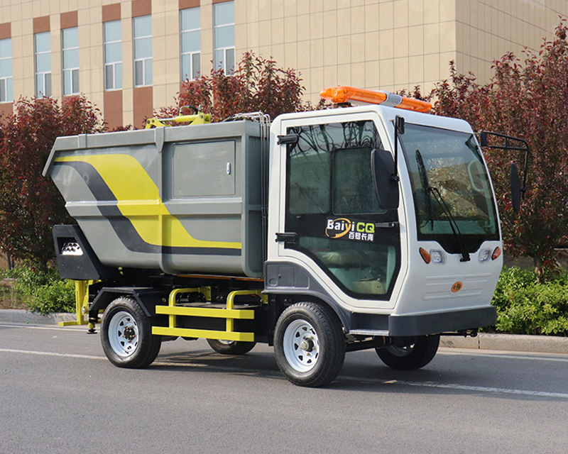 小型電動垃圾清運車  后裝式垃圾車 小區(qū)垃圾轉運車