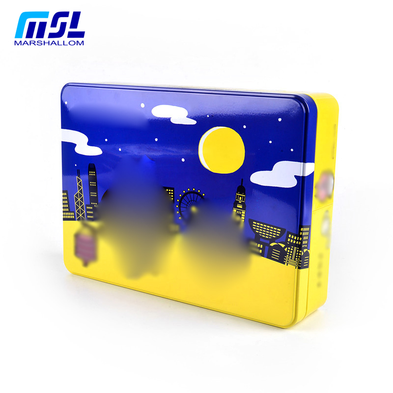 家庭類用品雜物膠紙卷尺等歸納鐵盒    食品禮品包裝鐵盒   長方罐定制廠家