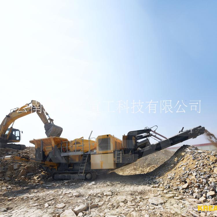 凱瑞特重工移動顎式破碎站3045移動圓錐式破碎站300移動篩分站1303石料加工