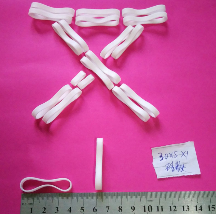 廣州硅膠橡皮筋來(lái)圖定制  白色硅膠橡皮圈 加工廠 硅膠橡皮筋定制