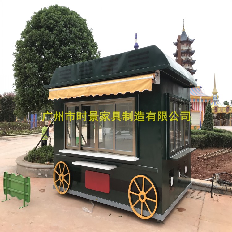 仙桃歐式風(fēng)格售貨亭 潛江廣場(chǎng)餐飲售賣亭