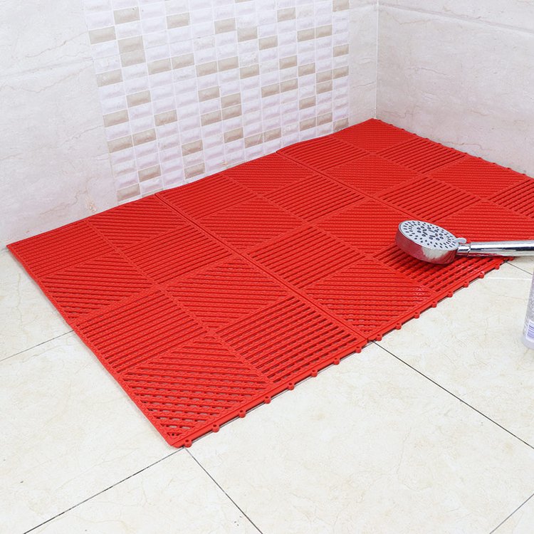 浴室衛(wèi)生間廁所防滑墊洗澡間淋浴房更衣室鏤空拼接pvc地墊