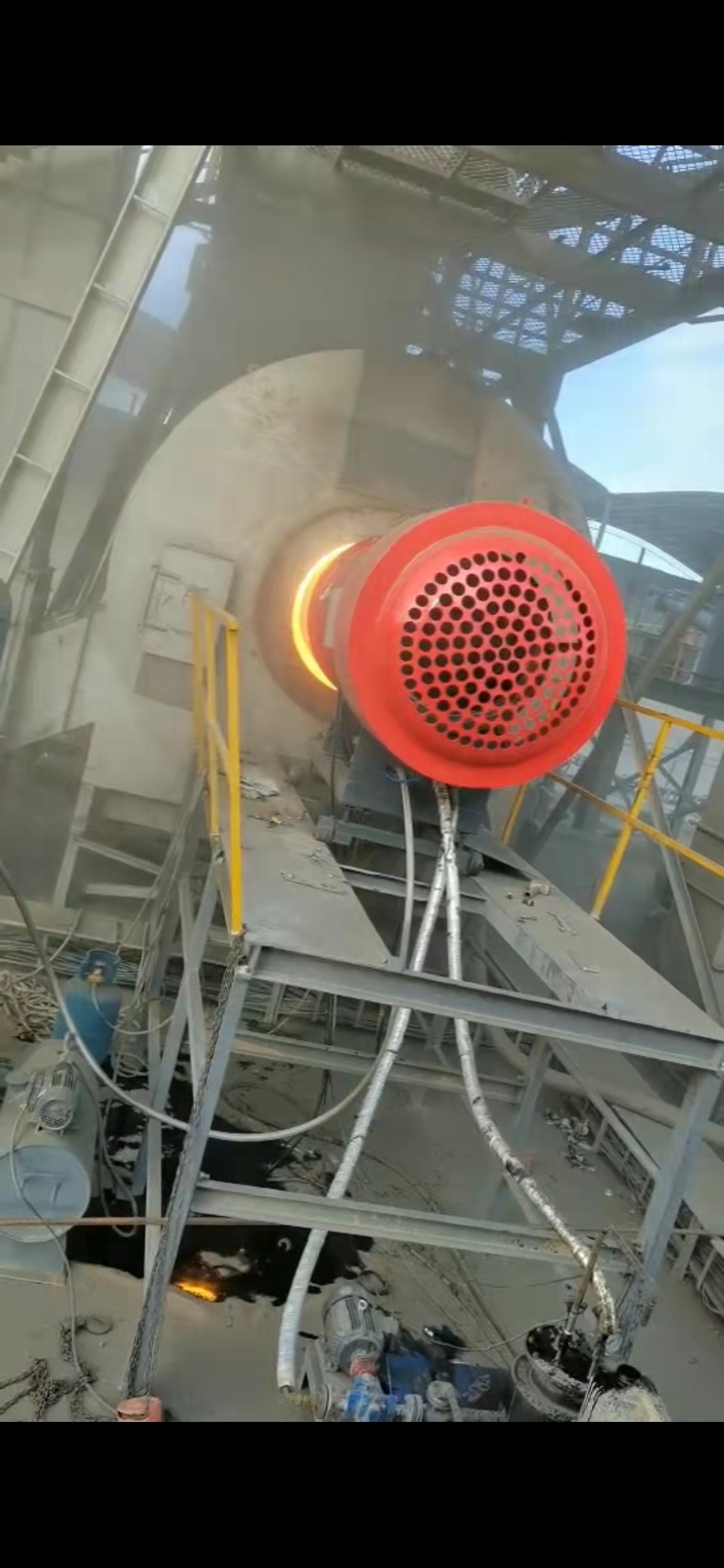 4000型油氣兩用燃燒器，陜西咸陽工地