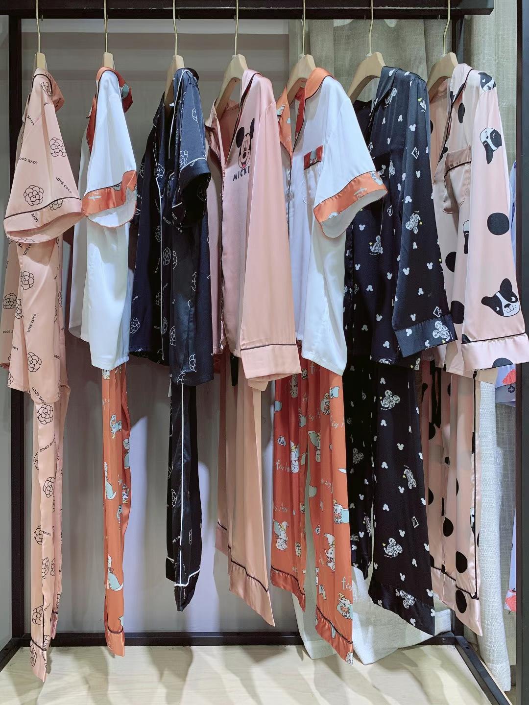 倍多姿家居服2021秋醋酸系列女裝折扣尾貨貨源