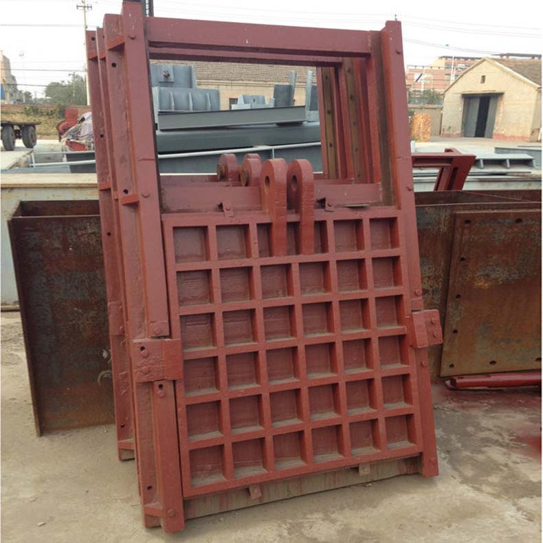 不銹鋼閘門水庫渠道鑄鐵鋼制閘門水利機(jī)械機(jī)閘一體閘門水閘門定制 500*500不銹鋼閘門水庫渠道