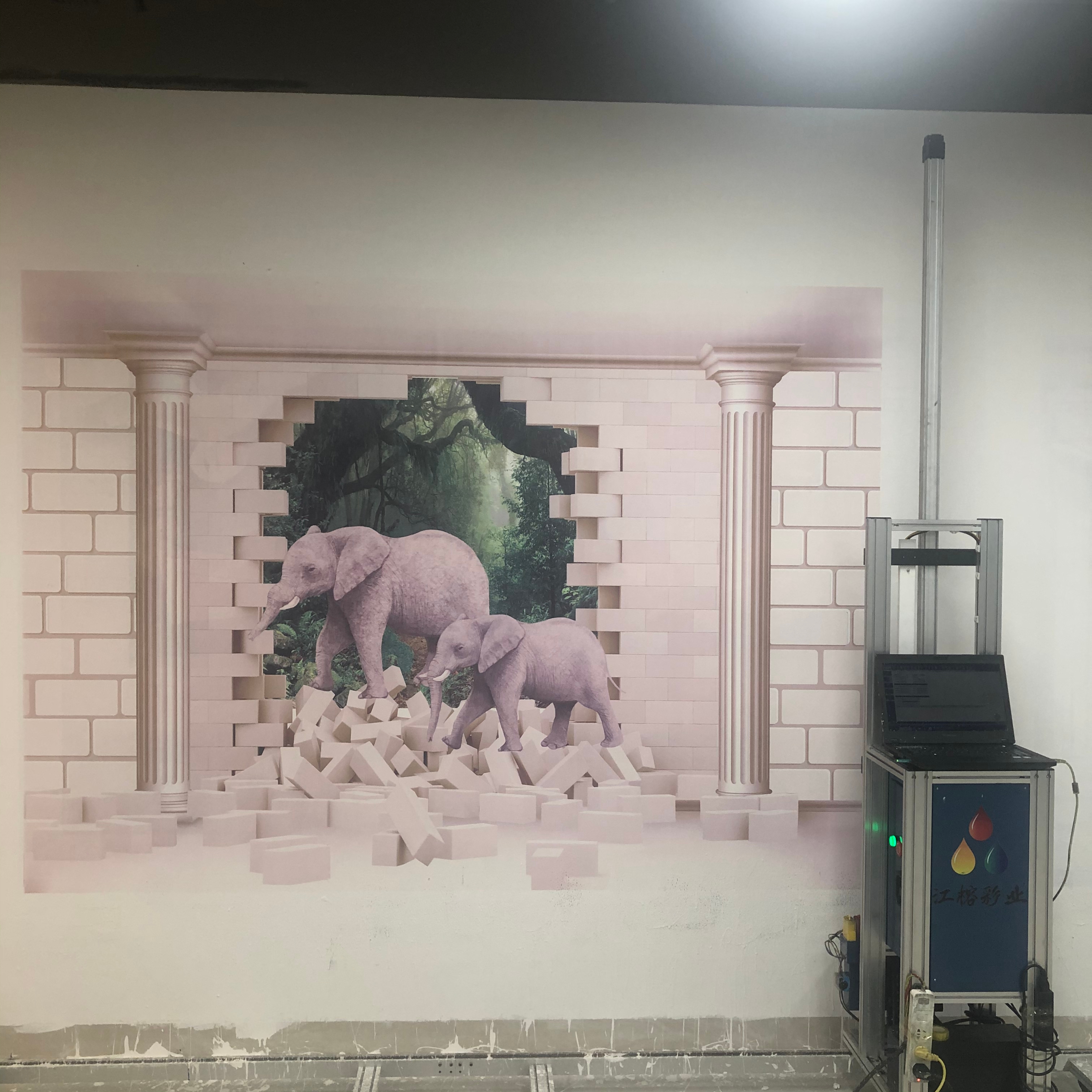 戶外戶內(nèi)墻面噴繪機(jī)立式3d5d