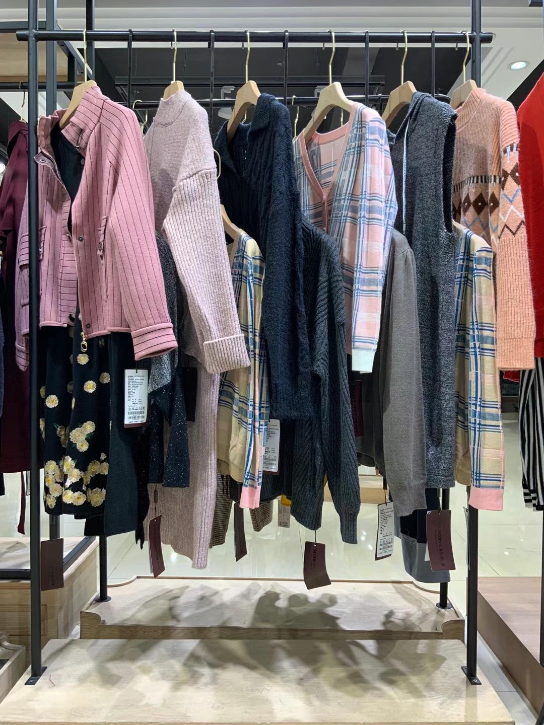 寶姿毛衣2021秋冬款三標(biāo)齊全品牌毛衣女裝撤柜尾貨走份批發(fā)