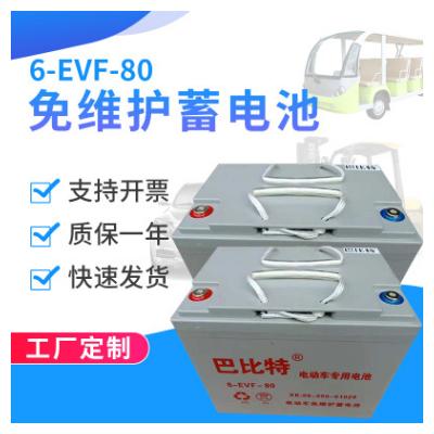 電動(dòng)四輪免維護(hù)蓄電池 6-EVF-80免維護(hù)蓄電池 膠體蓄電池 環(huán)衛(wèi)車電池