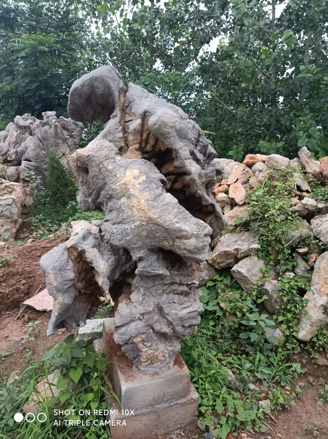 安徽定制庭院假山石價格/園林假山景觀石出廠價格