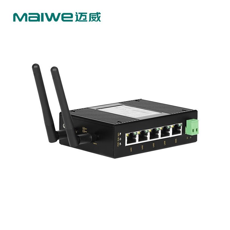 邁威MIR605-W卡軌式工業(yè)WIFI無線路由器 1WAN口4LAN口轉單頻2.4G