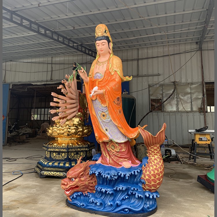 送子觀音 觀音老母 南海觀世音菩薩 觀音娘娘 樹(shù)脂佛像雕塑廠家
