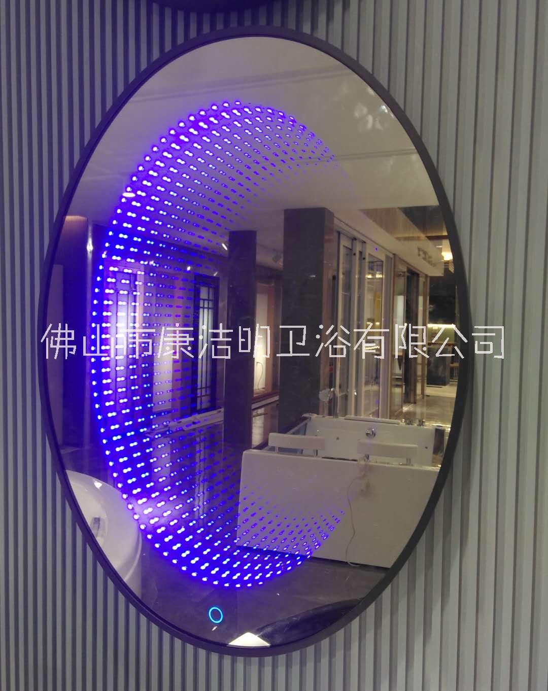 深淵式LED燈圓形鏡市場報價、公司電話【佛山市康潔明衛(wèi)浴有限公司】