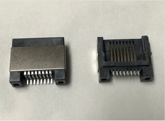 RJ45插座 超薄半邊RJ45/超極本使用RJ45/RJ45沉板式 RJ45半邊超薄SMT