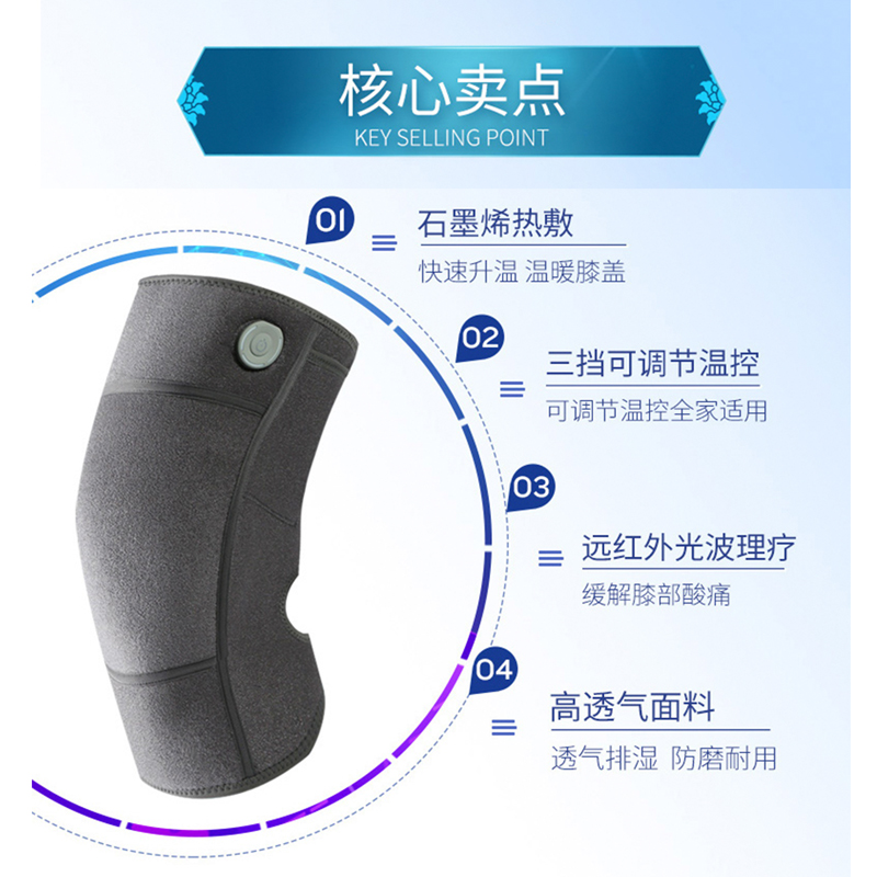 石墨烯智能遠(yuǎn)紅外發(fā)熱護(hù)膝